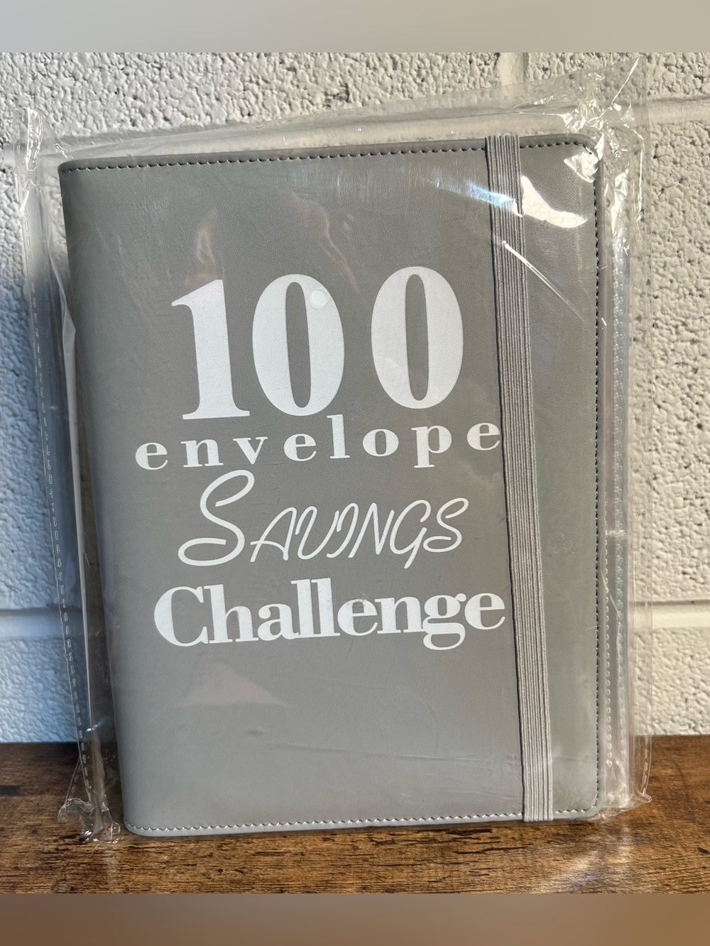 100 Envelope Savings Challenge Book Gray Savings Thrifty